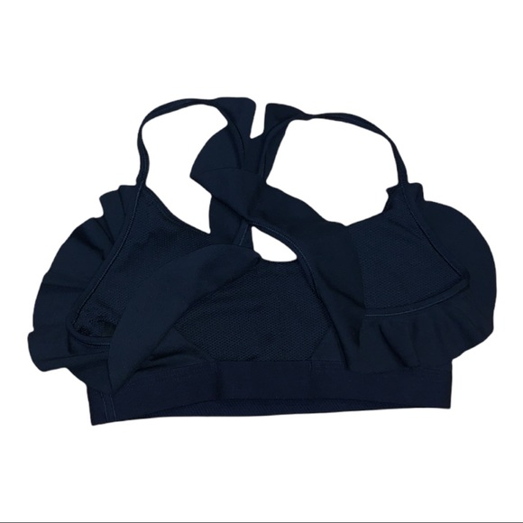 Nike Indy Feature Femme Ruffle Sports Bra - Picture 6 of 10